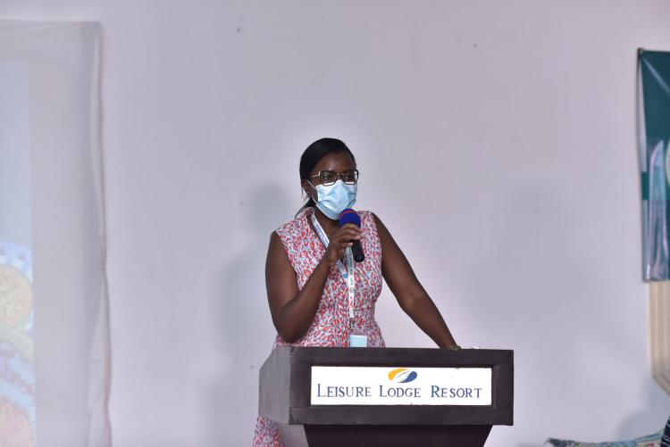 Dr Loice Achieng Ombajo - during ID session 